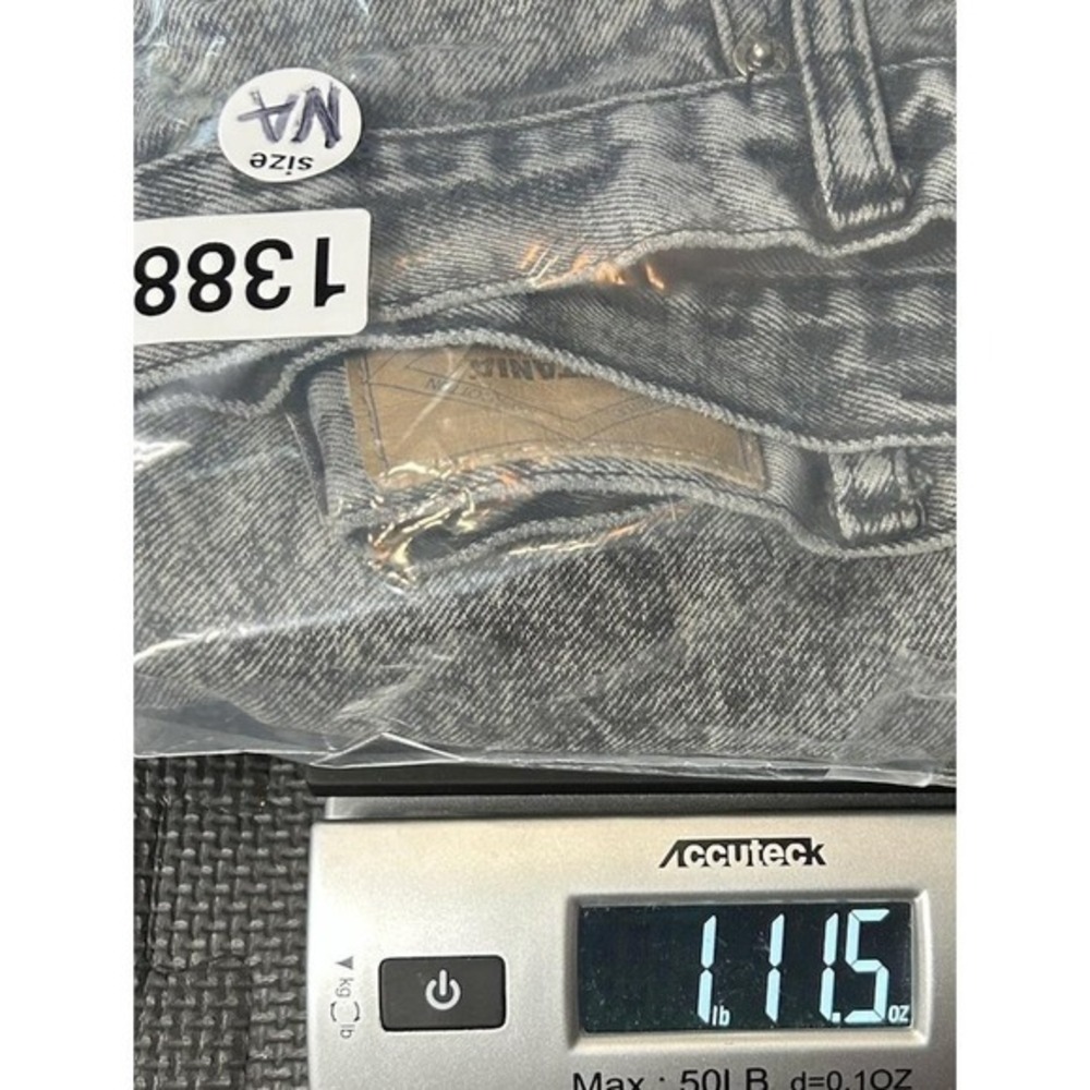 VTG Brittania Men NA Faded Denim Gray Jeans Streetwear Grunge Punk Rock Retro - Picture 6 of 6